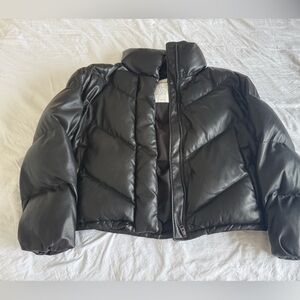 Wilfred Black Cloud Puffer Jacket Aritzia